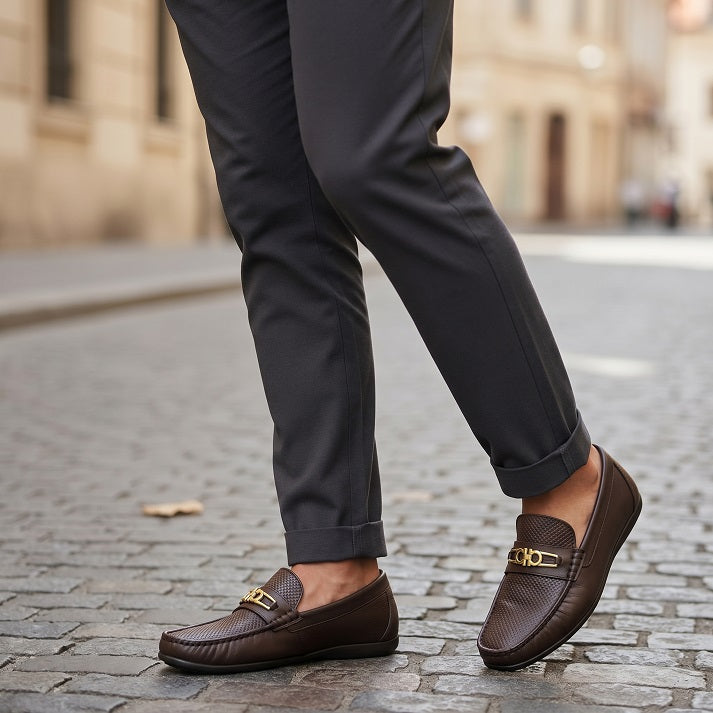 Mocasín de Cuero para Hombre
