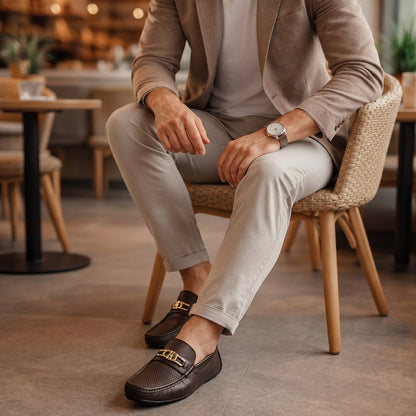 Mocasín de Cuero para Hombre