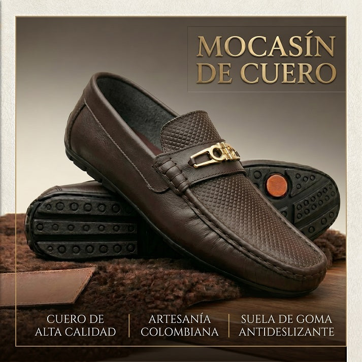 Mocasín de Cuero para Hombre