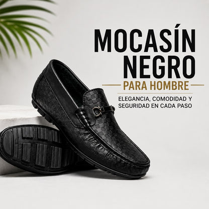 Mocasín Negro para Hombre