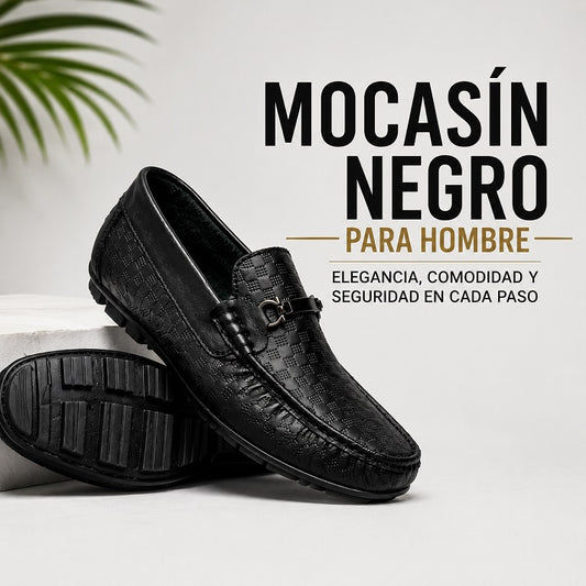 Mocasín Negro para Hombre