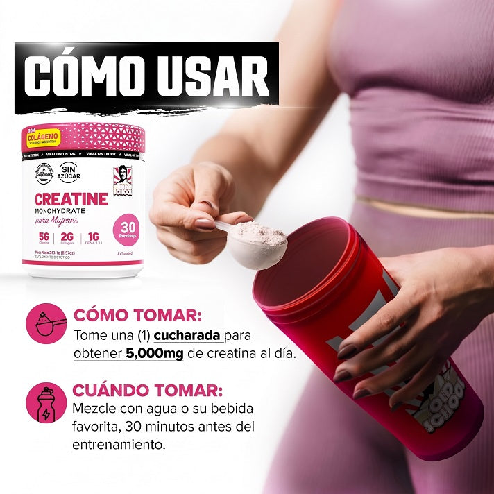 Creatina Monohidratada para Mujeres