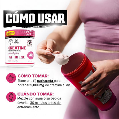 Creatina Monohidratada para Mujeres