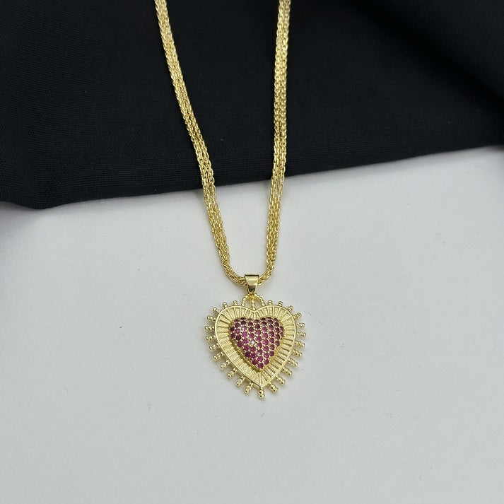 Cadena Chines Dije Corazones