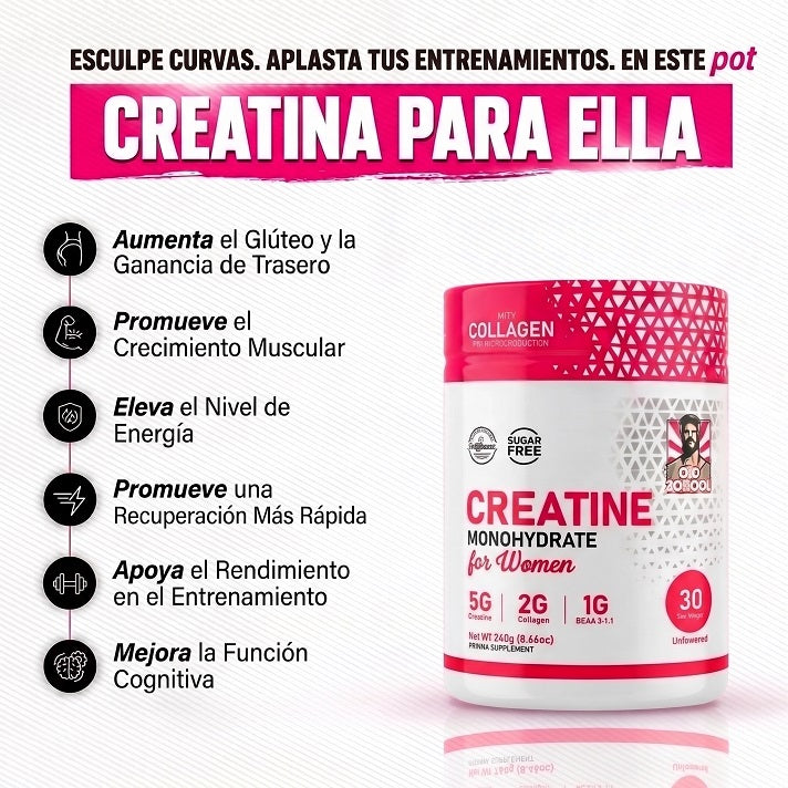 Creatina Monohidratada para Mujeres