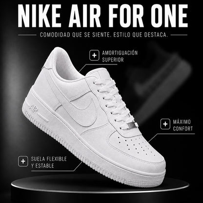 🔥 Tenis Nike Air For One Blanco - Unisex