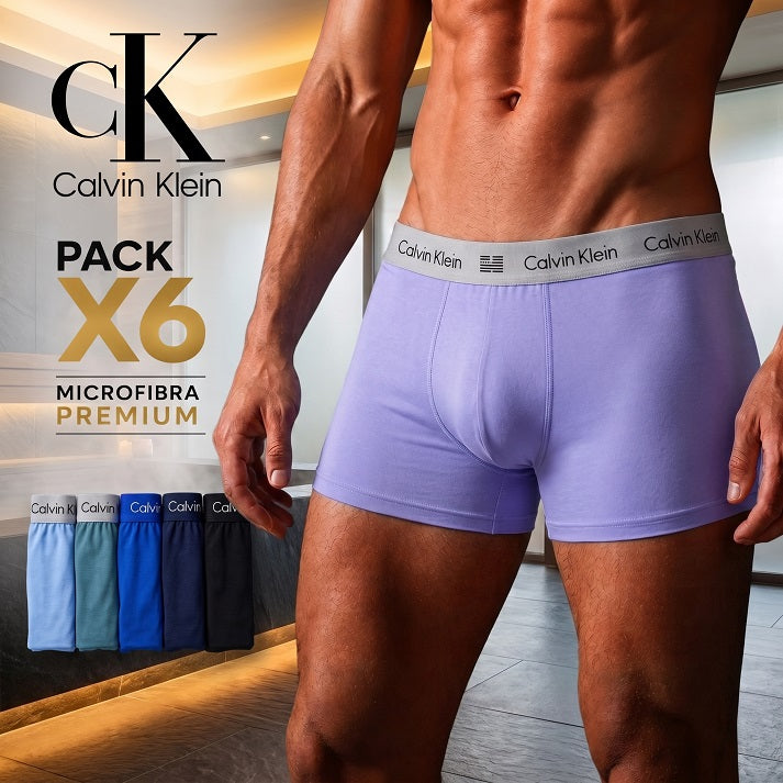 Pack x6 Bóxers Calvin Klein Premium