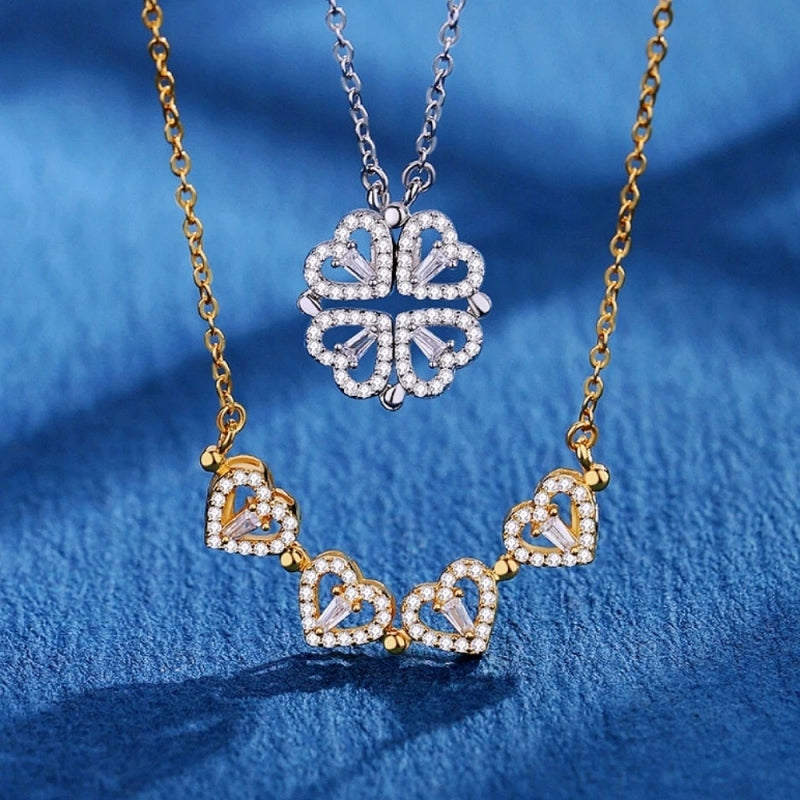 Collar Trébol Corazón